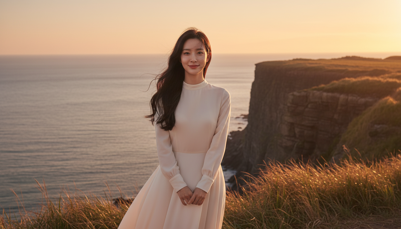 컷 3 — 기다리는 여자